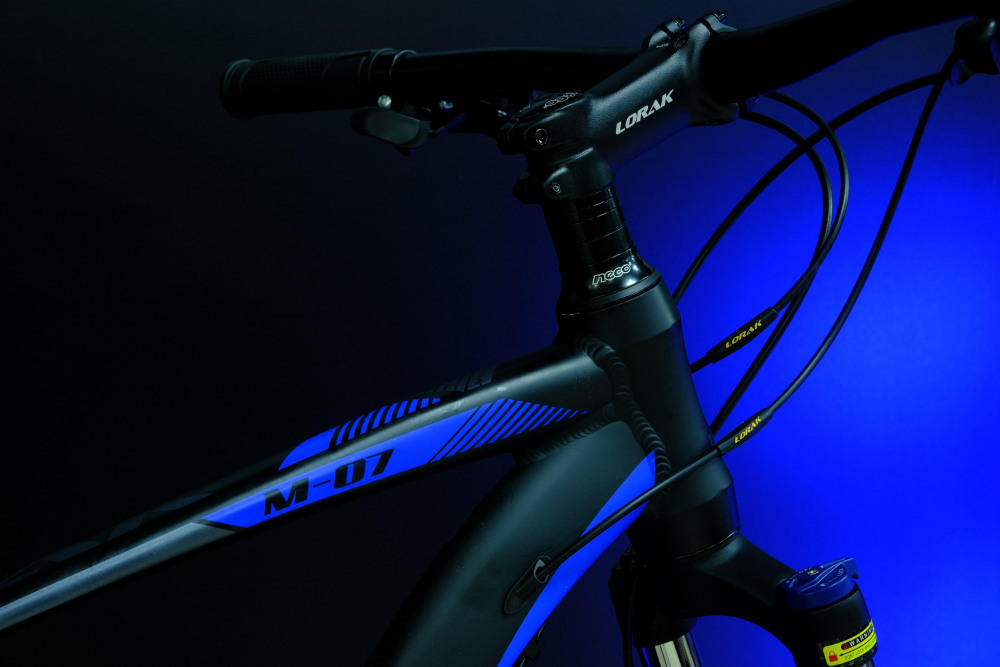 LORAK M-07 Prom Матовый Чёрный/Синий 17р (на рост 155-173)