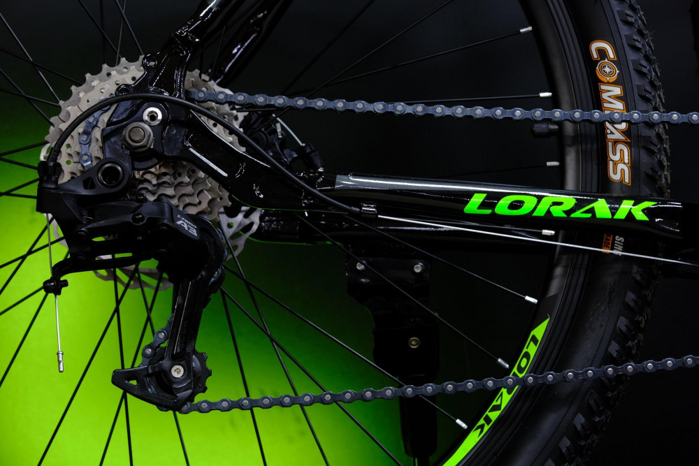 LORAK Safe 27,5 Cassete Чёрный/Зелёный 21р (на рост 183-190)