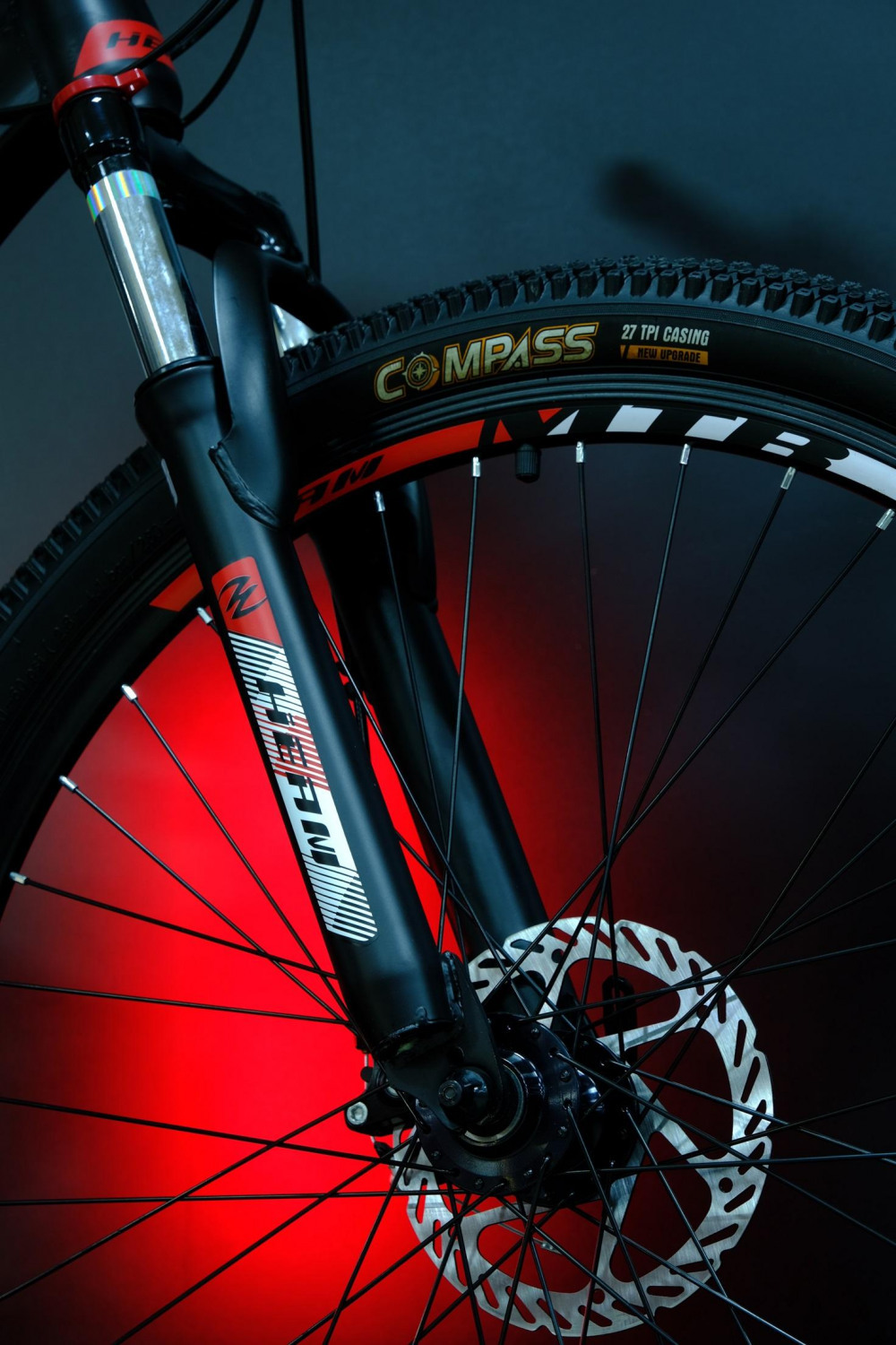 Heam Alpha 200 Матовый Чёрный/Красный рама 19 (на рост 171-182)