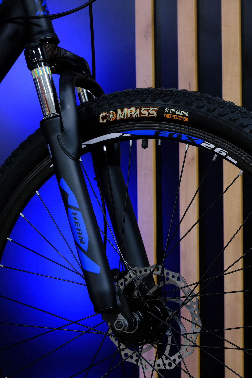 Heam FOX 26 Матовый Чёрный/Синий рама 17 (на рост 155-173)